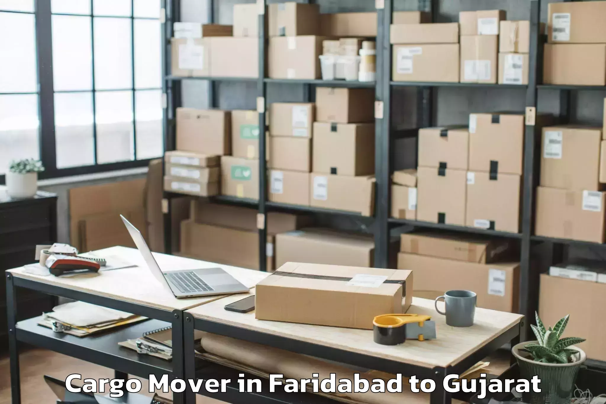 Easy Faridabad to Morbi Cargo Mover Booking